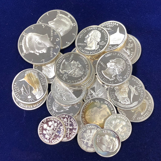 $6.50 FV Modern 90% Silver Coins