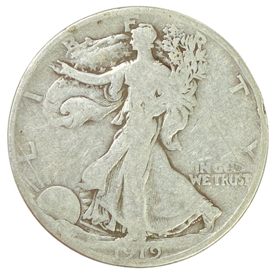 1919-D Walking Liberty Half Dollar (G Details)