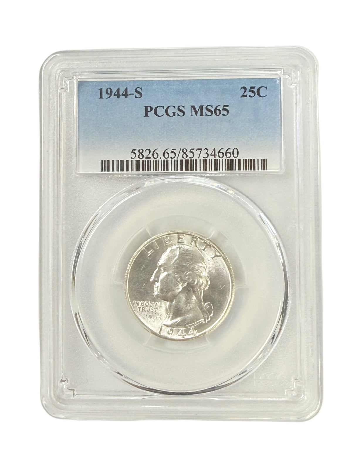 1944-S Washington Quarter PCGS MS65