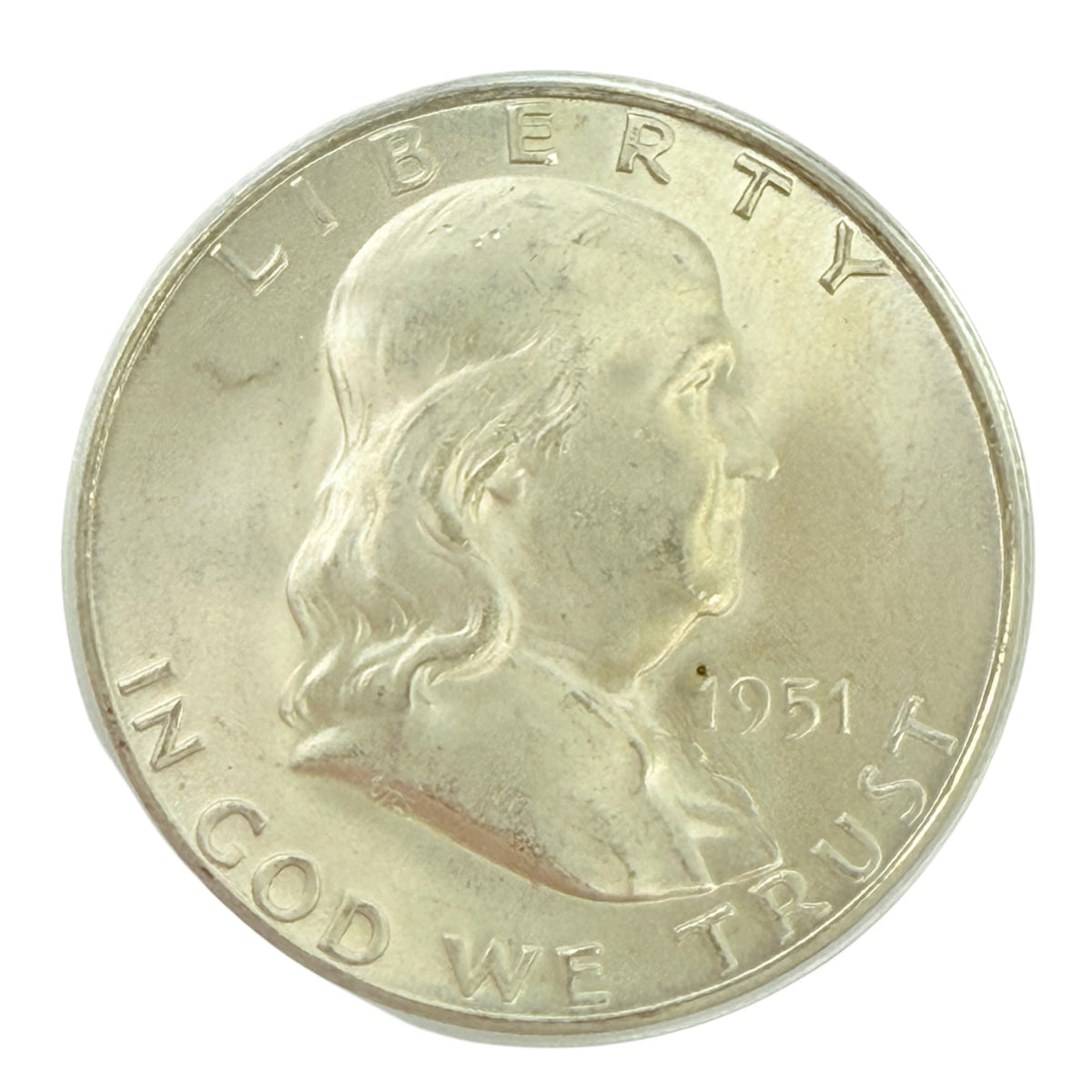 1951-S Franklin Half Dollar PCGS MS64 FBL