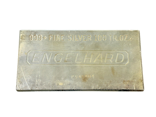 Engelhard 100 oz Silver Bar