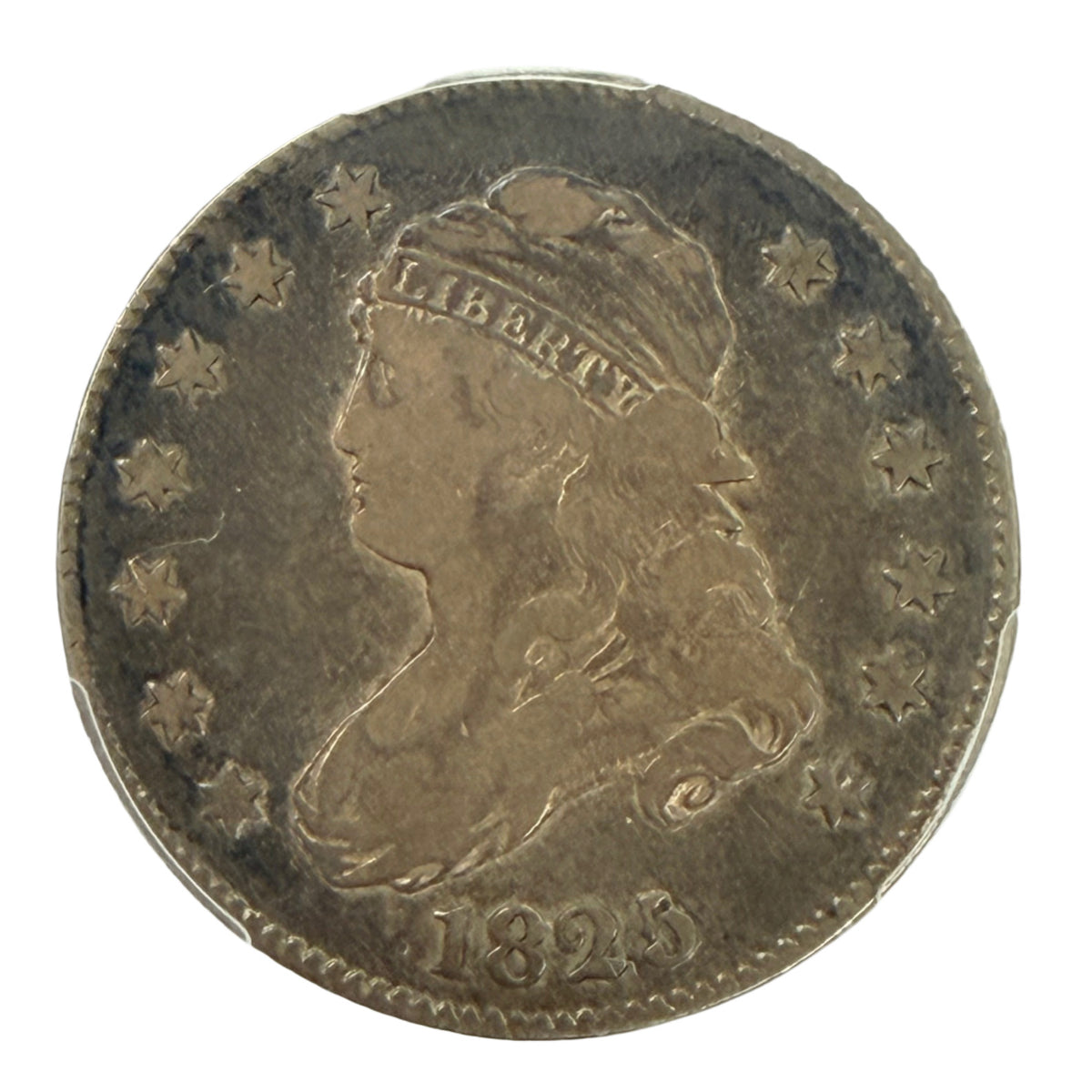 1825/4(2) Capped Bust Quarter PCGS F15