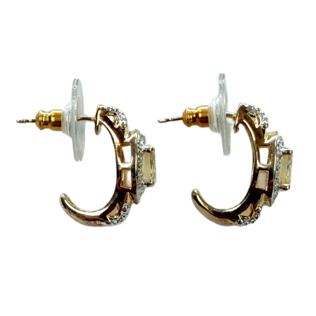Gold Plated Citrine Earrings