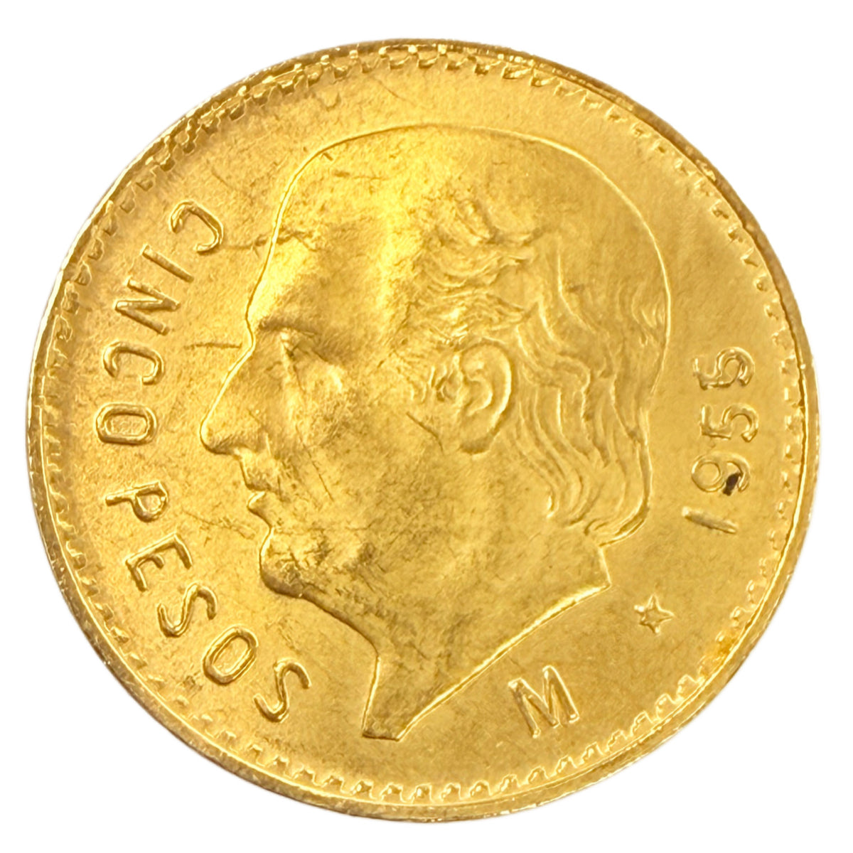Mexican 5 Pesos Gold Coin (Random Year)
