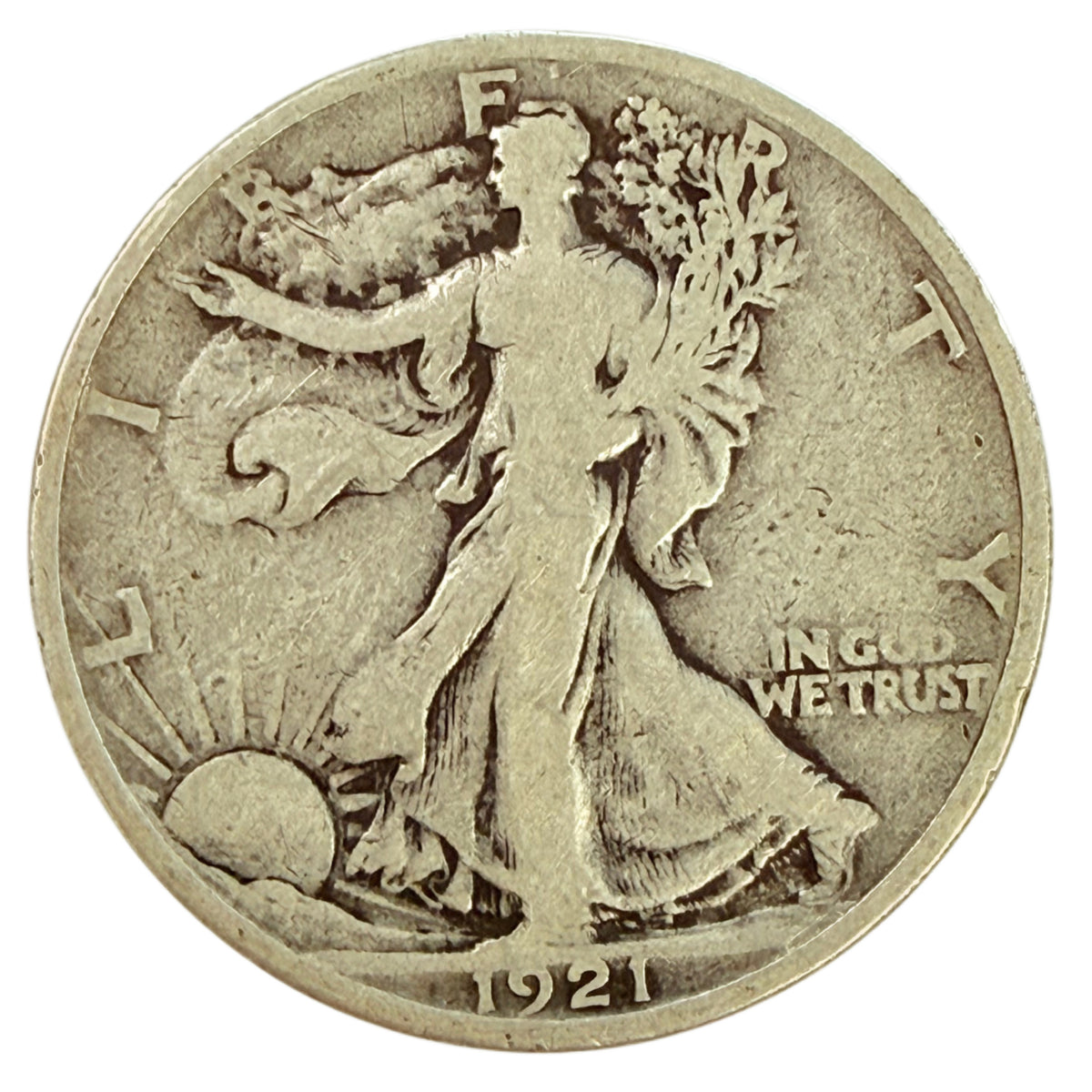 1921 Walking Liberty Half Dollar (VG Details)