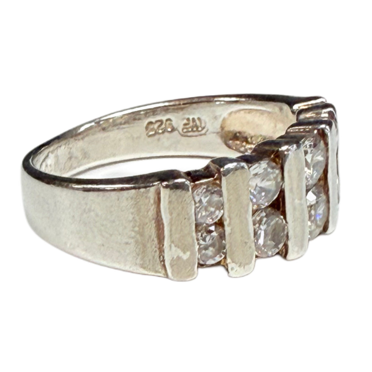 Silver & Cubic Zirconia Statement Ring