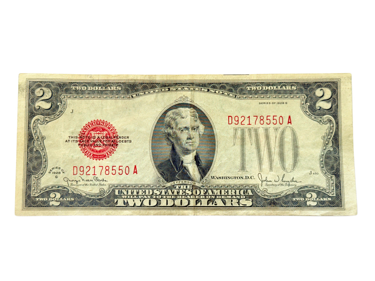 1928-G $2 Legal Tender Note (VF)