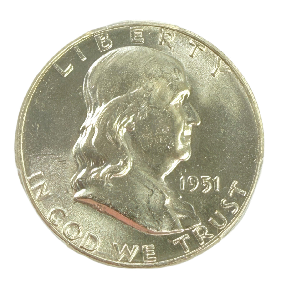1951 Franklin Half Dollar PCGS MS64 FBL