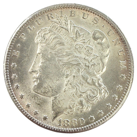1880-CC Morgan Silver Dollar (Uncirculated Details)