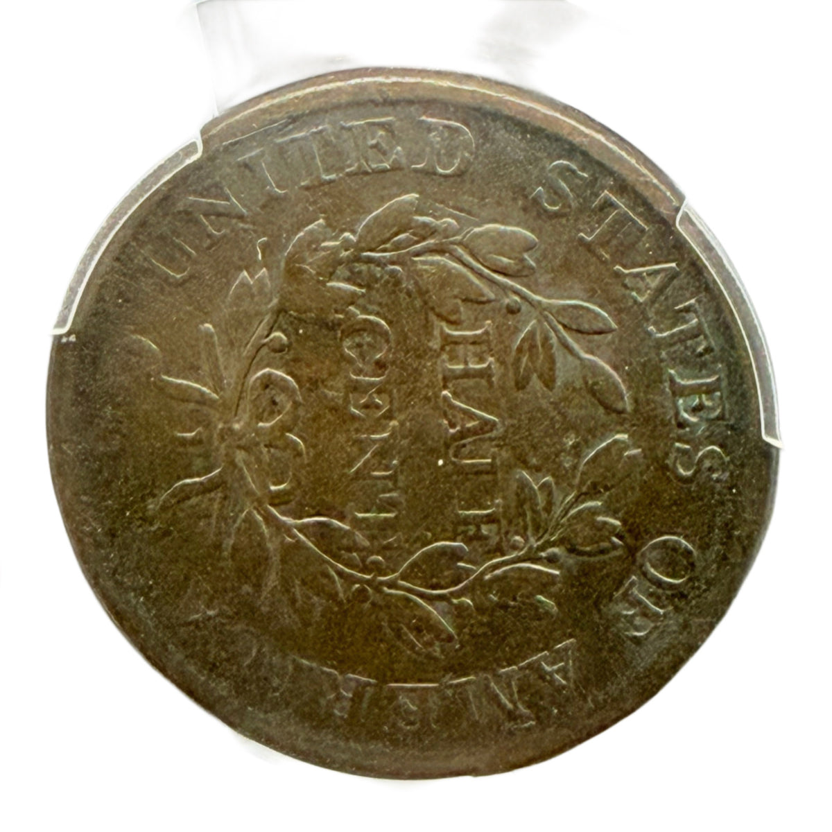 1806 Large 6 Stems Draped Bust Half Cent PCGS VG08