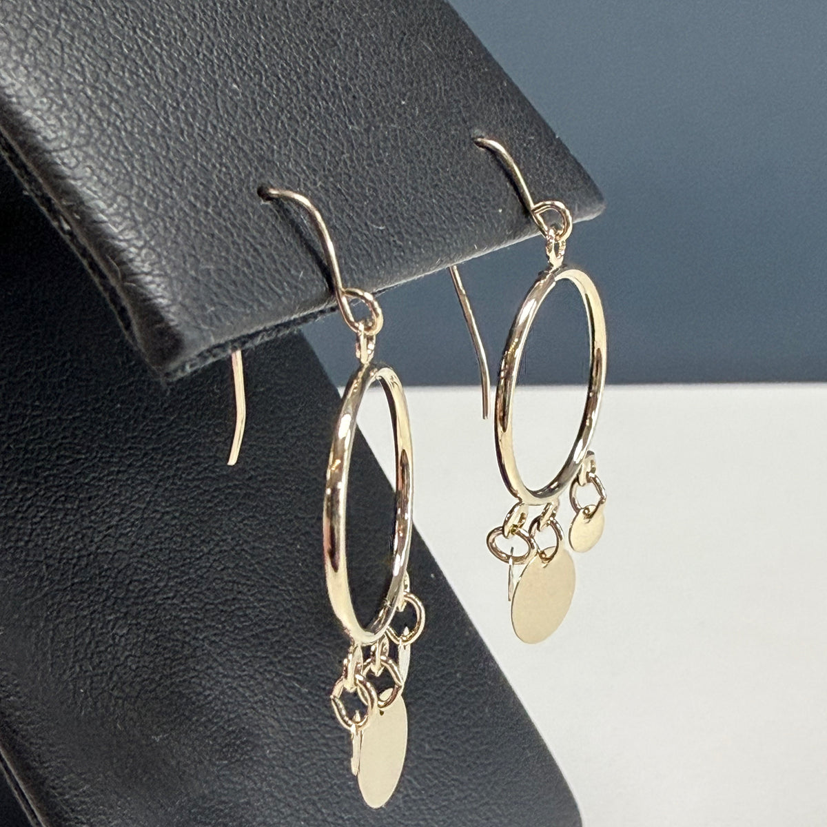 14k Yellow Gold Hoop Earrings
