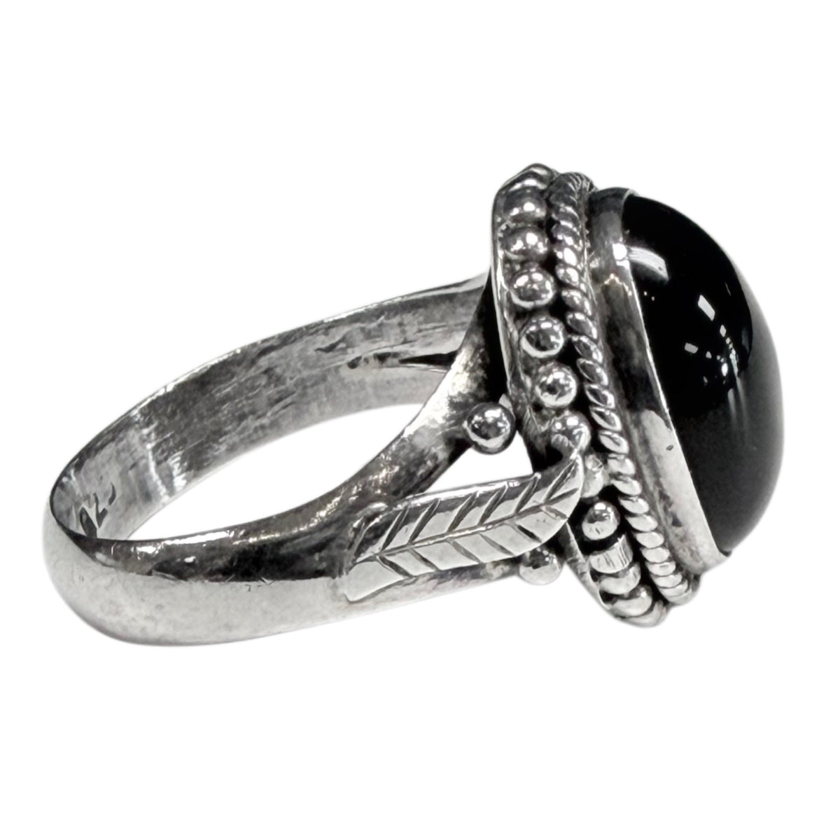 Silver & Black Onyx Ring