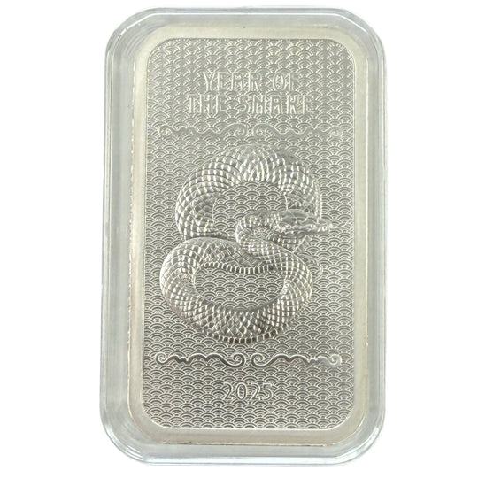 2025 Year of the Snake 5 oz Silver Bar (Secondary)
