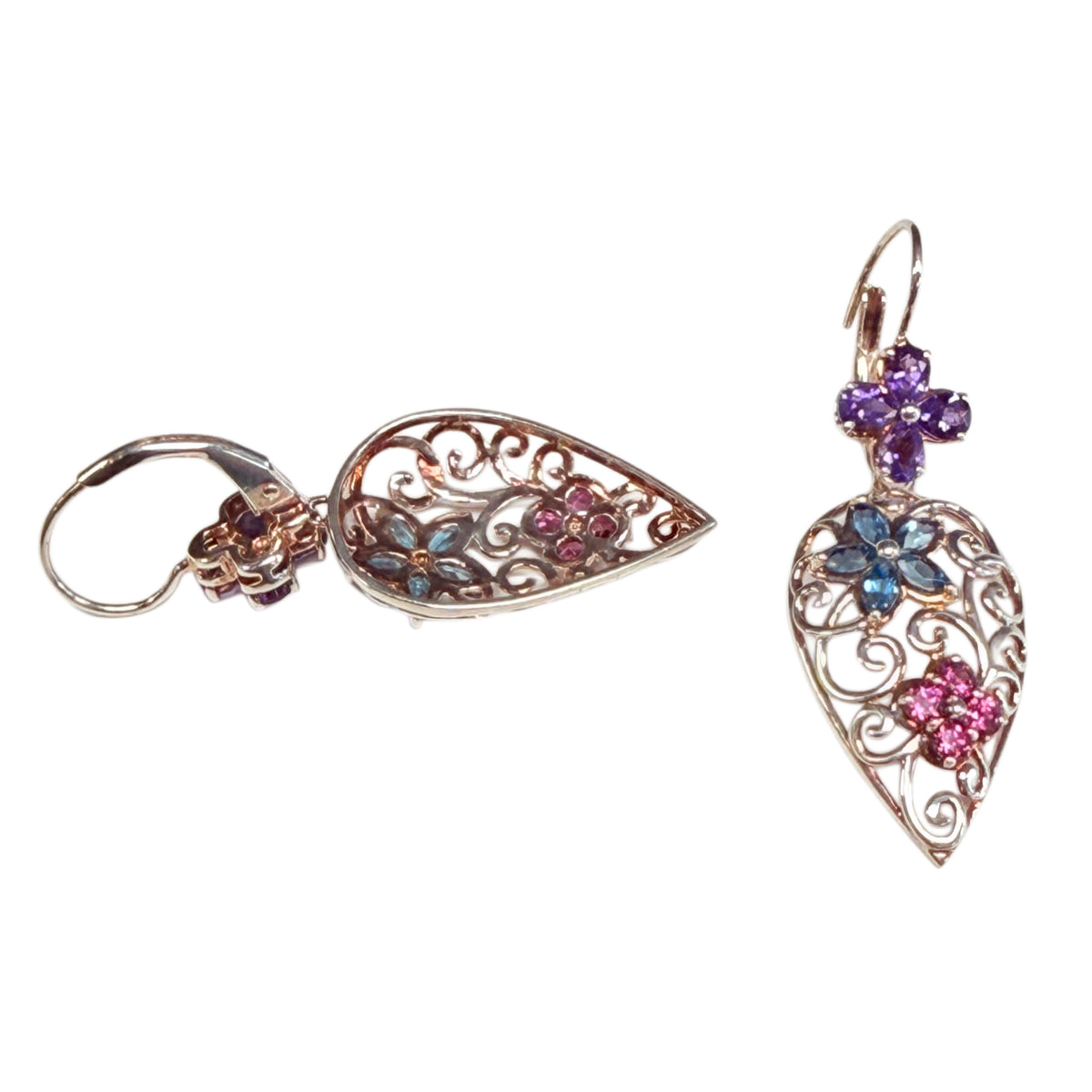 Silver & Gemstone Earrings
