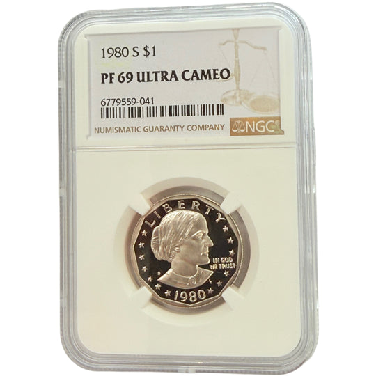 1980-S Susan B Anthony Dollar NGC PF69 Ultra Cameo