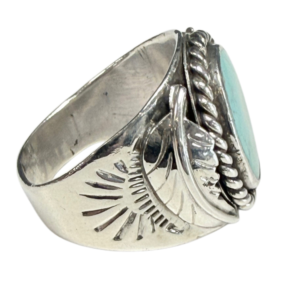 Native American Silver & Turquoise Ring
