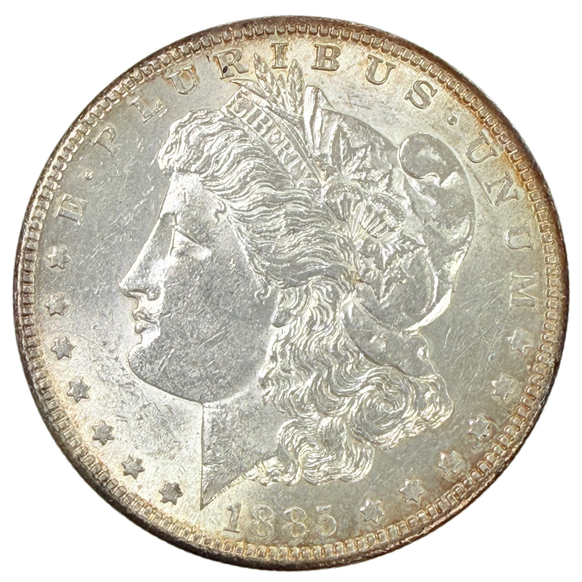 1885-S Morgan Silver Dollar (AU Details)