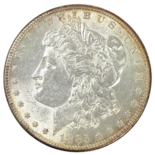 1885-S Morgan Silver Dollar (AU Details)