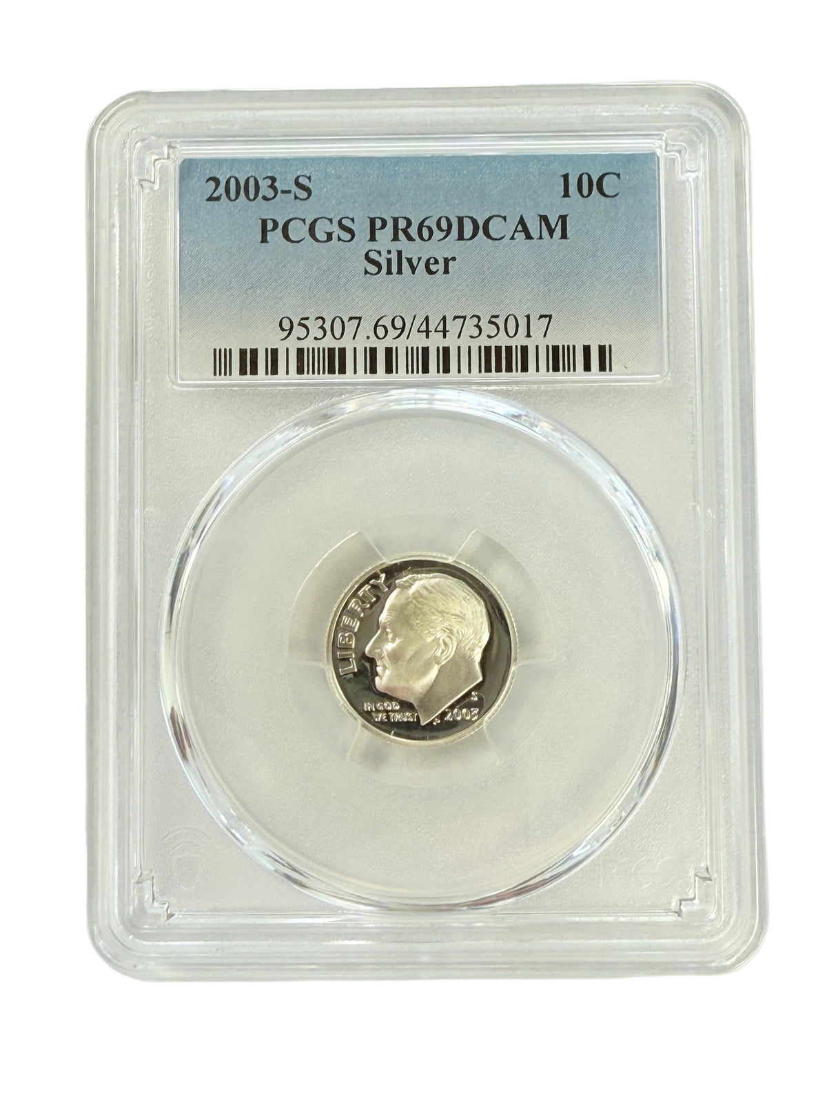 2003-S Silver Roosevelt Dime PCGS PR69 DCAM