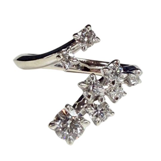 14k White Gold Diamond Fashion Ring