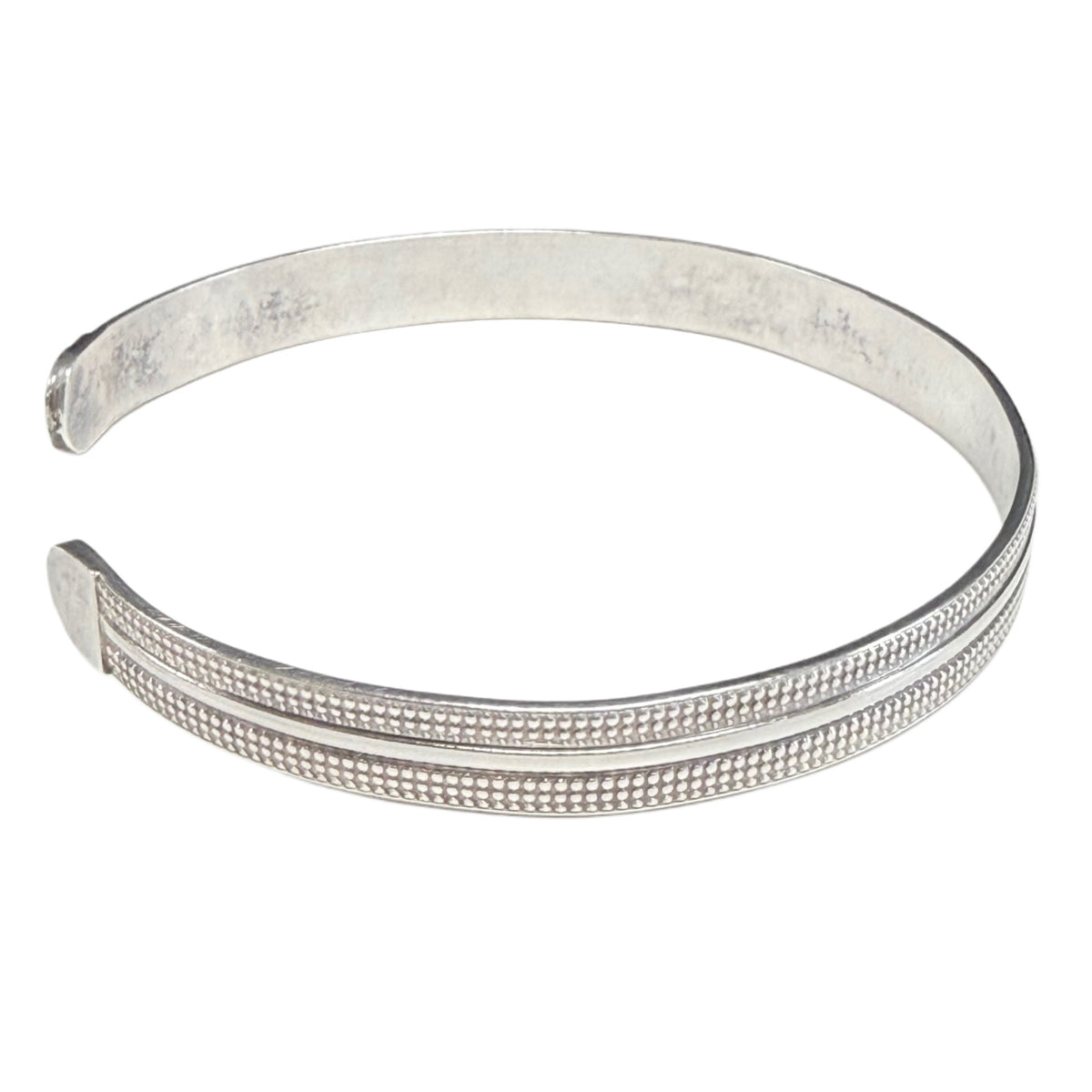 Textured Silver Bangle