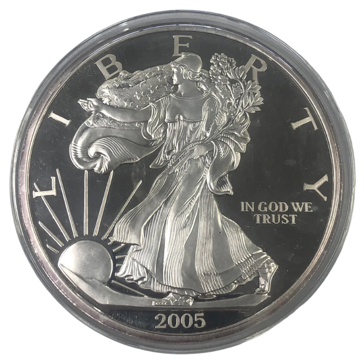 American Historic Society 6 oz 1/2 Pound Silver Eagle Round (In Cap Only)