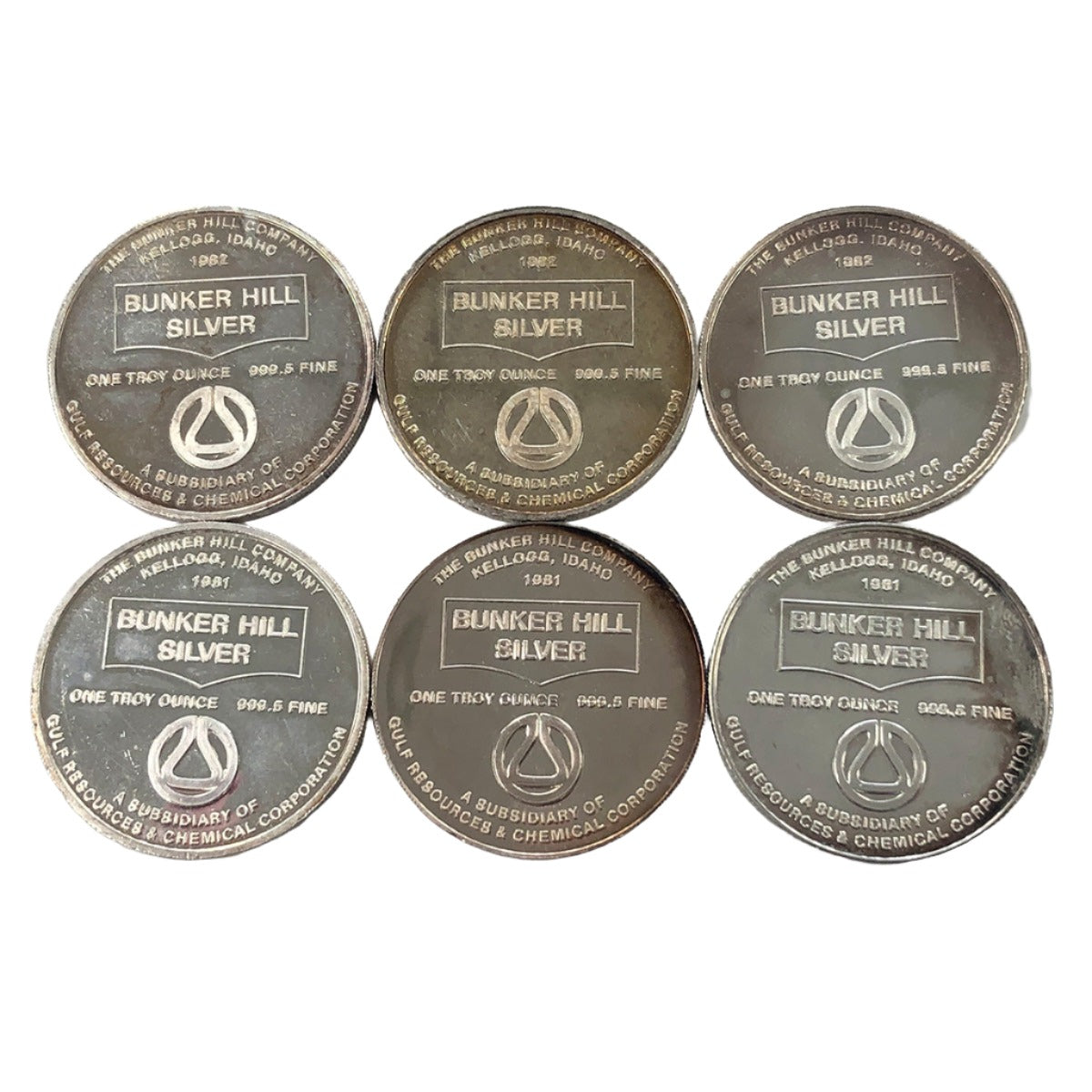 Bunker Hill Company 6 oz Silver Set (Without Box)