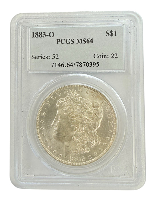 1883-O Morgan Silver Dollar PCGS MS64