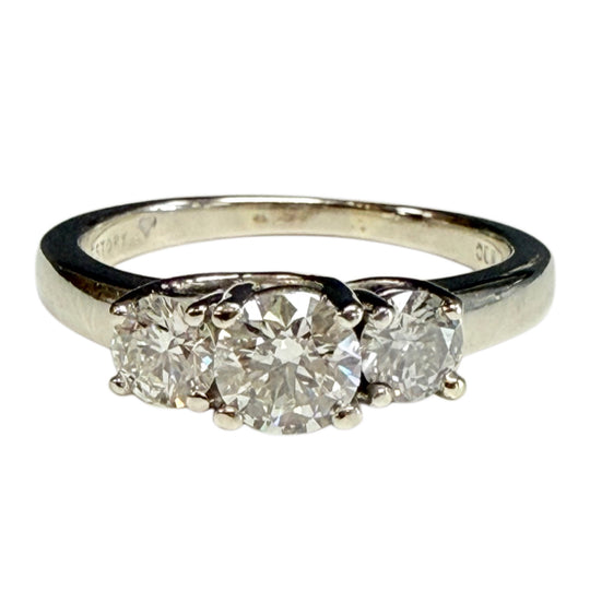 14k White Gold Lovestory Diamond Ring