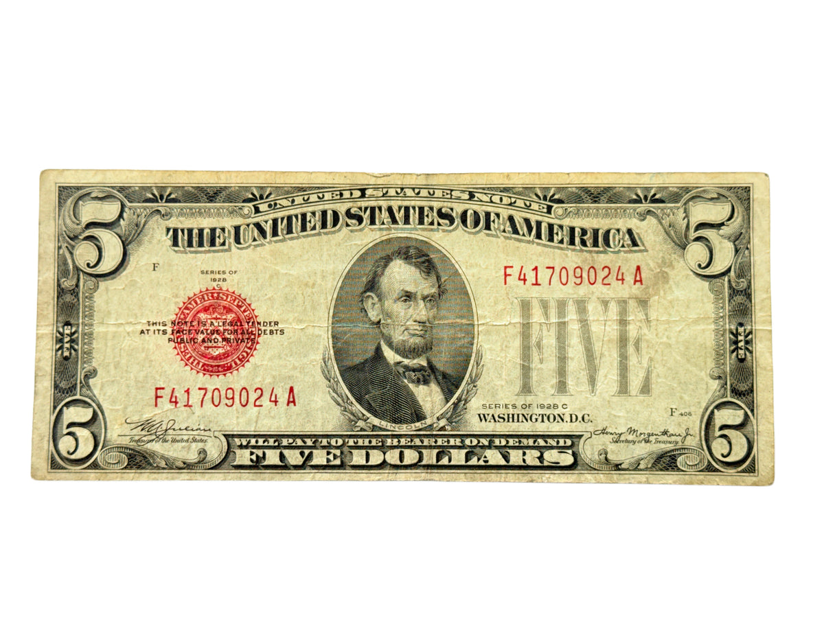 1928-C $5 Legal Tender Note (F)