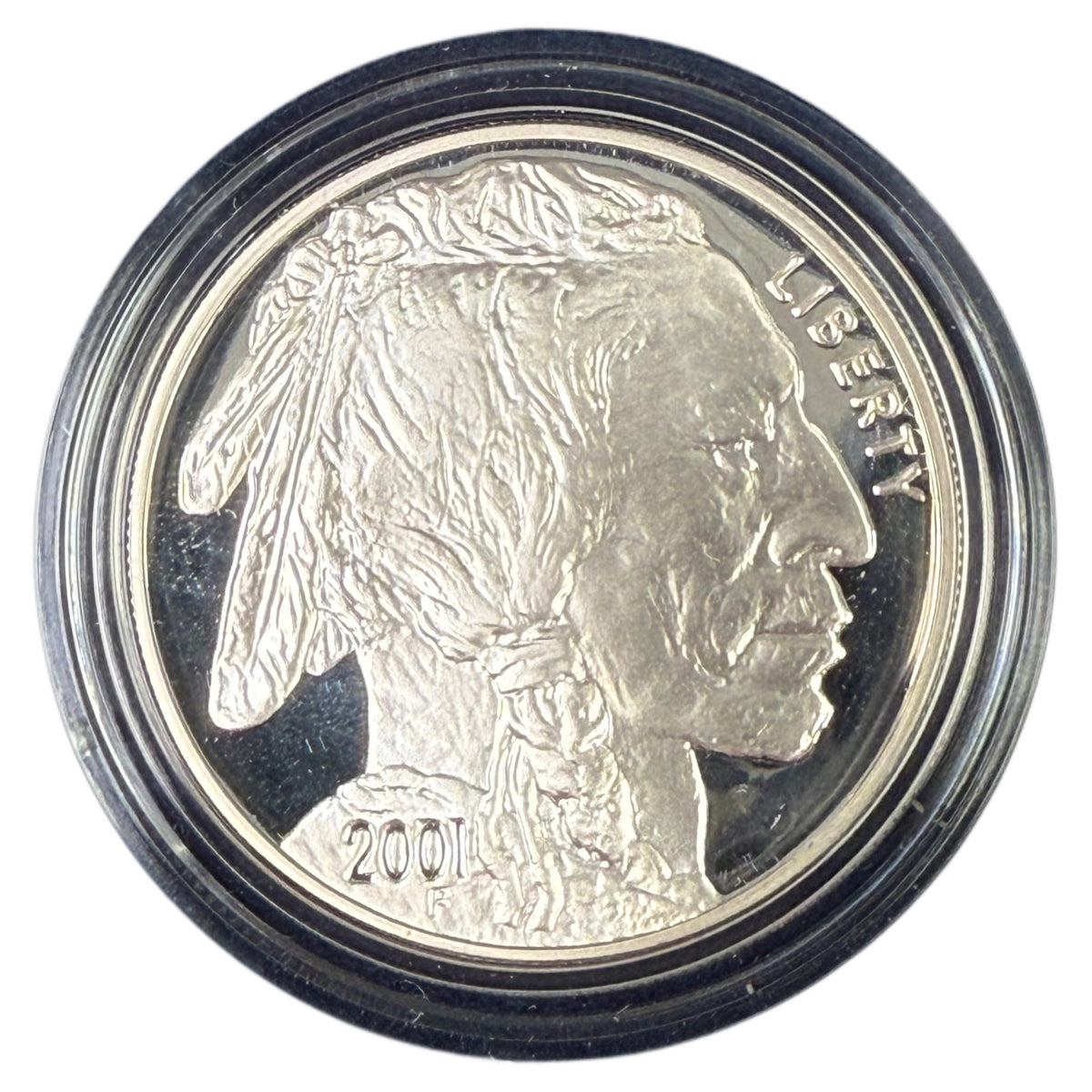 2001-P $1 Silver Buffalo Commemorative Proof (With Box & CoA)