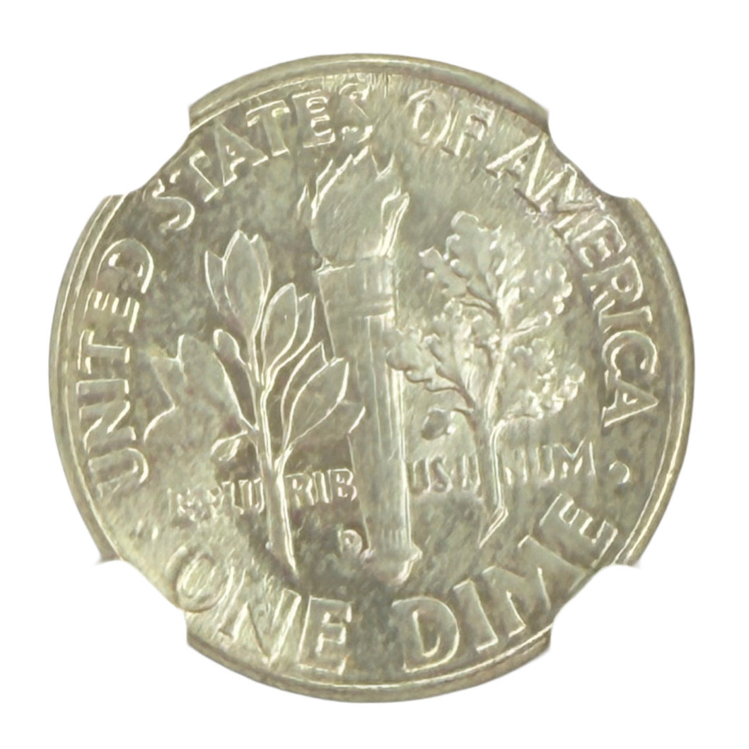 1963-D Roosevelt Dime NGC MS65