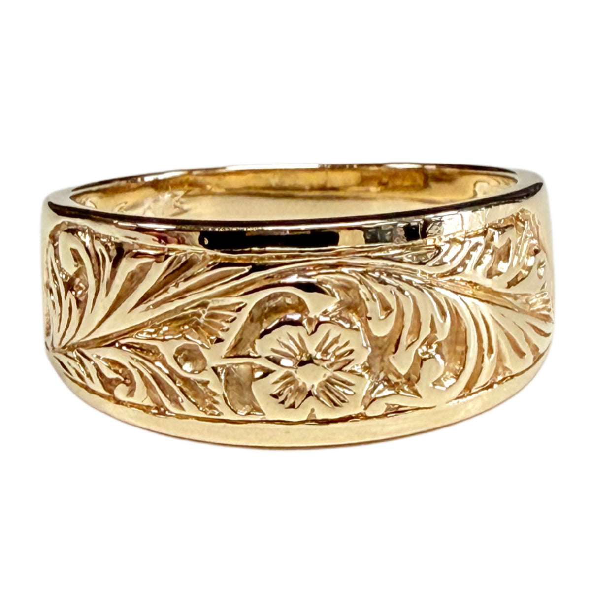 14k Gold Floral Ring
