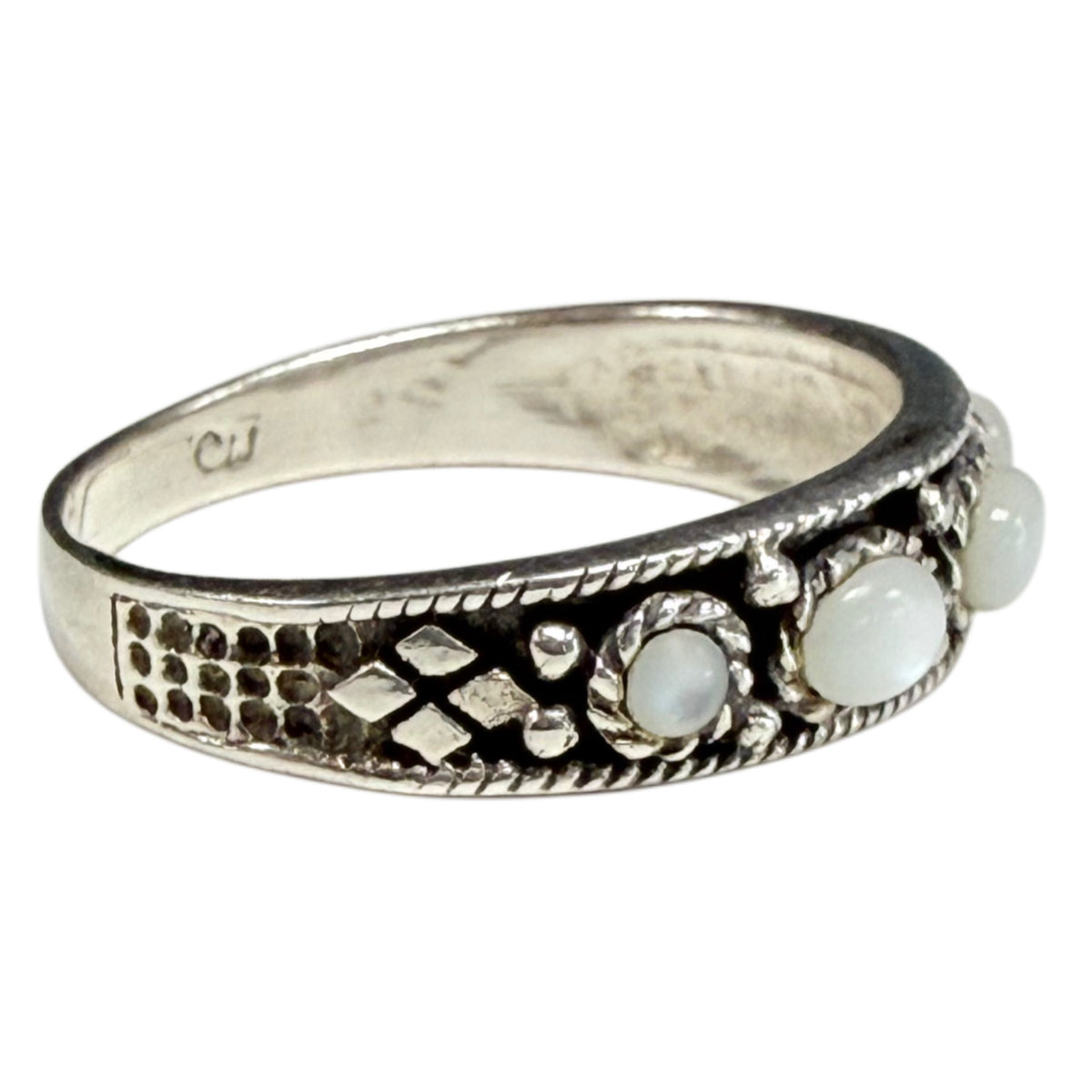 Silver & Moonstone Ring