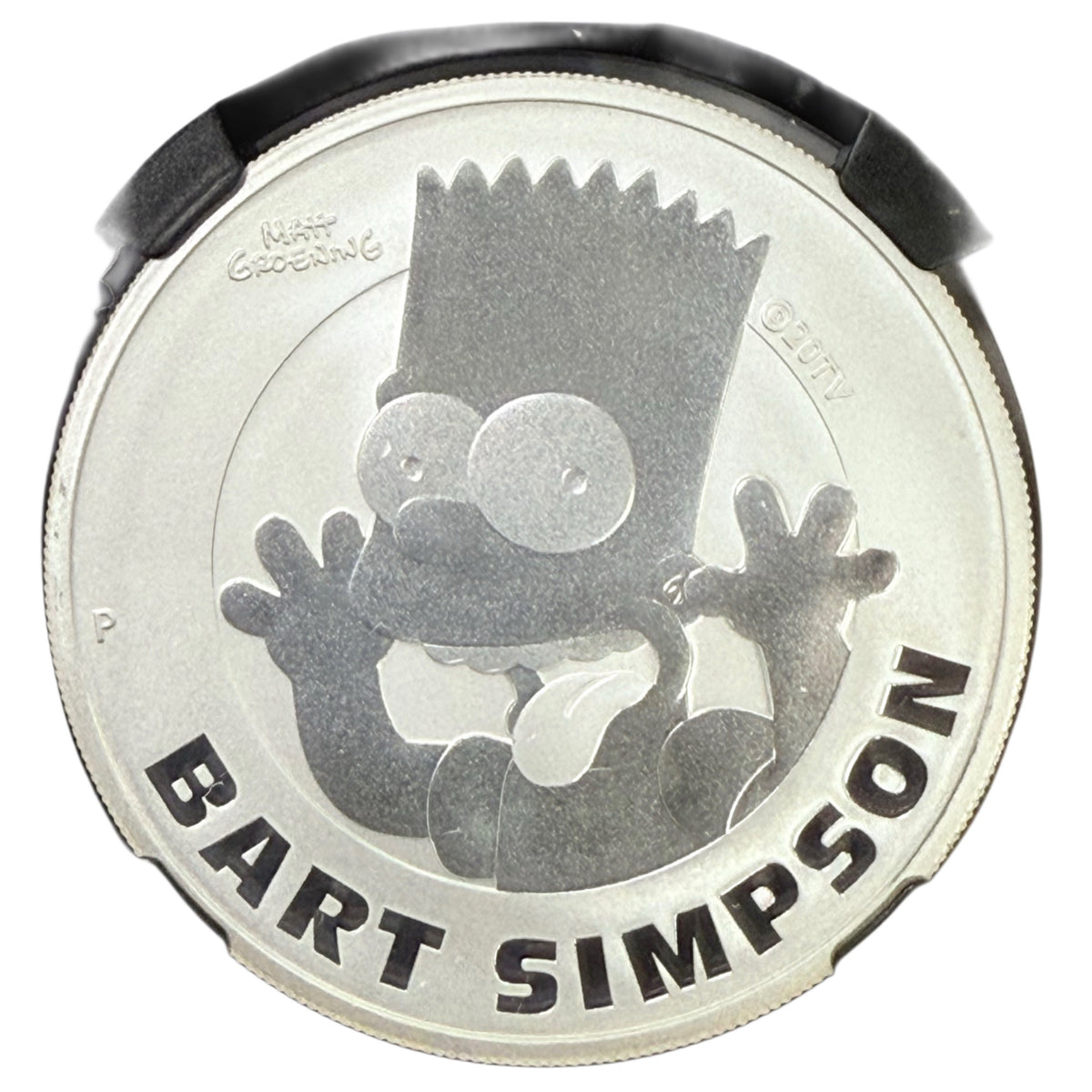 2022-P Tuvalu Bart Simpson $1 1 oz Silver NGC MS69