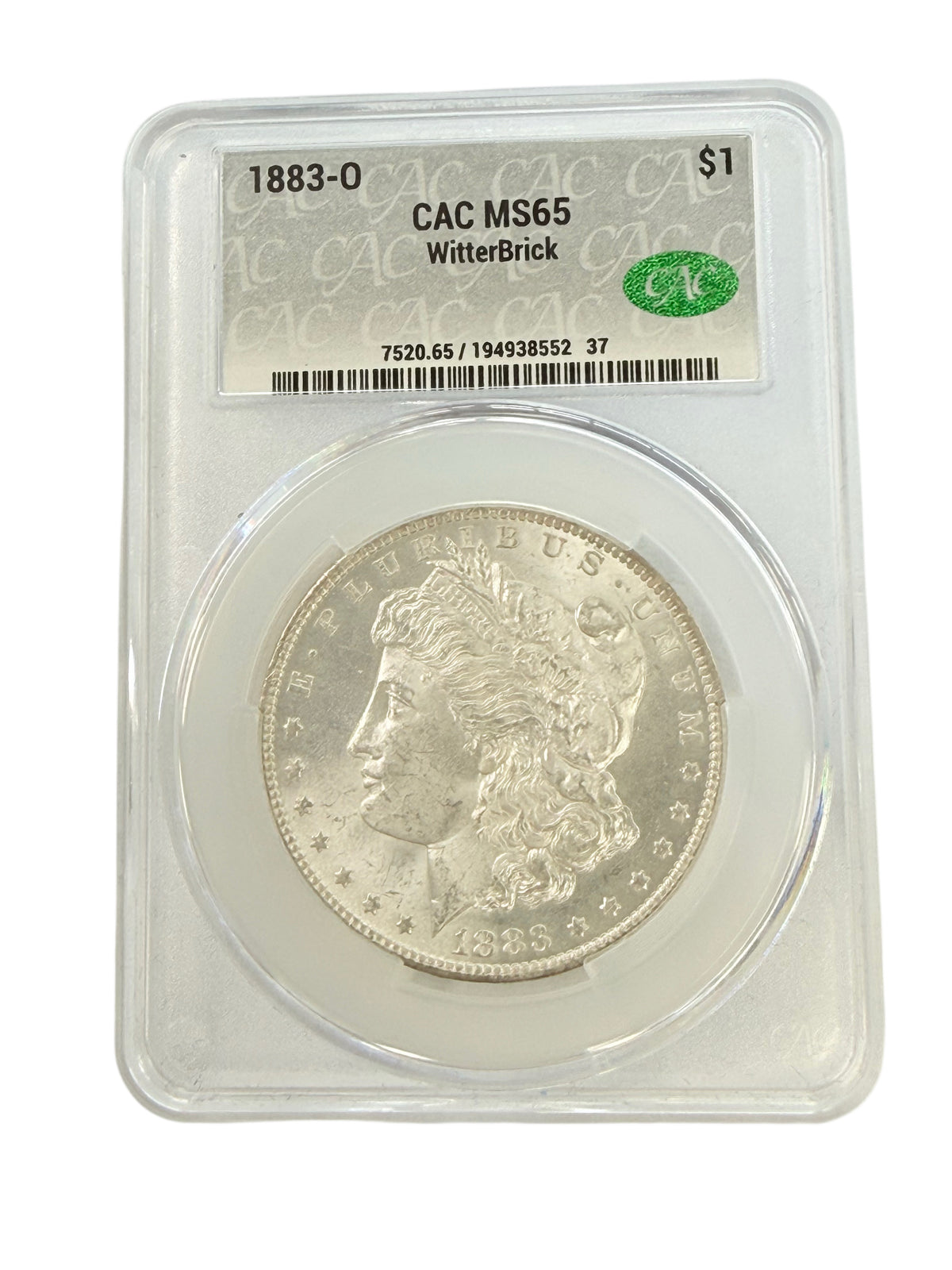 1883-O Morgan Silver Dollar CAC MS65