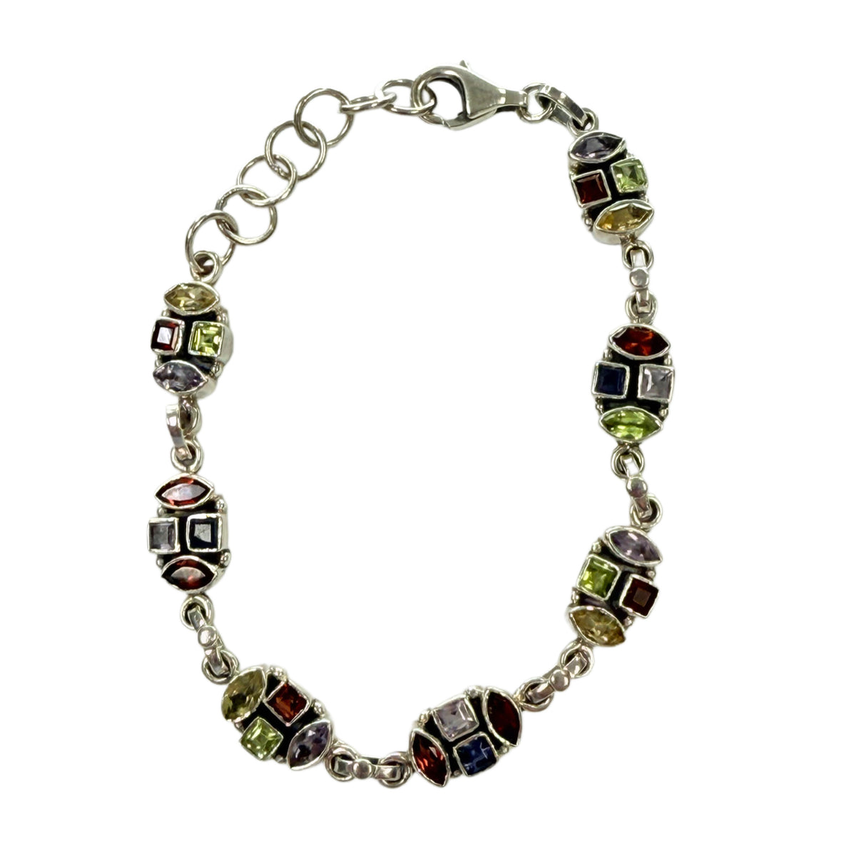 Silver & Gemstone Bracelet