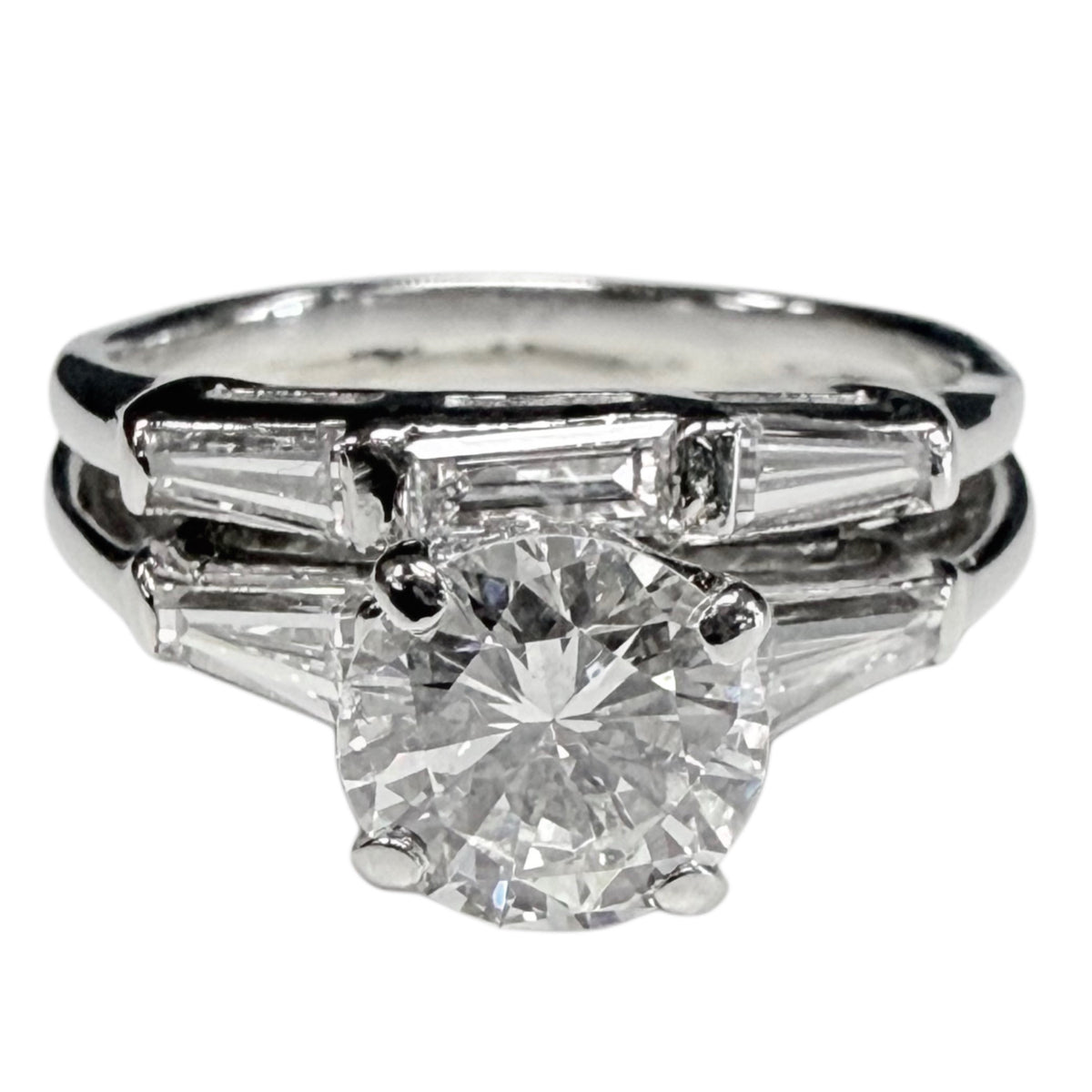 Vintage Platinum Diamond Ring