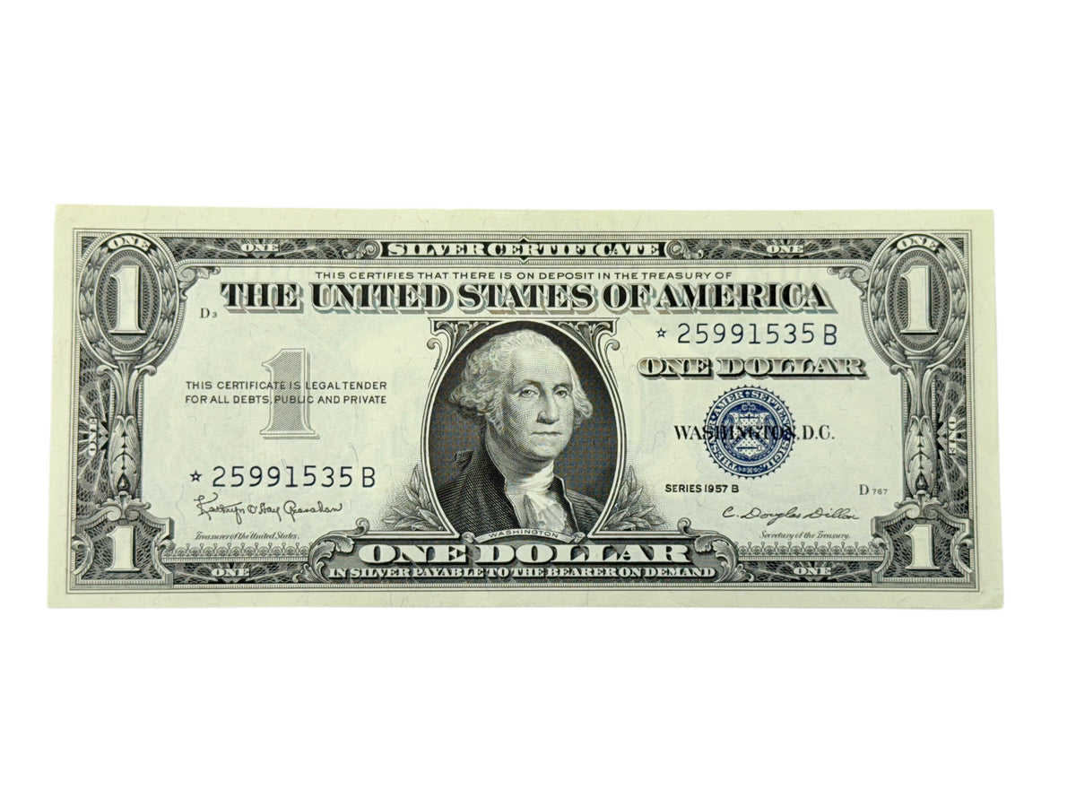 1957-B $1 Silver Certificate Star Note (CU)