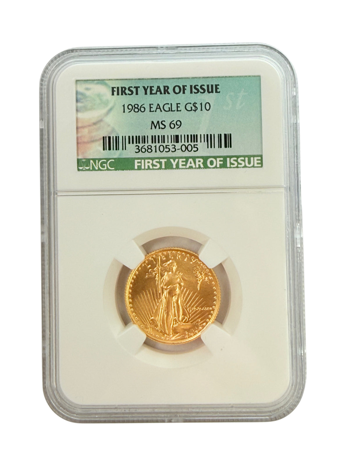 1986 1/4 oz American Gold Eagle NGC MS69