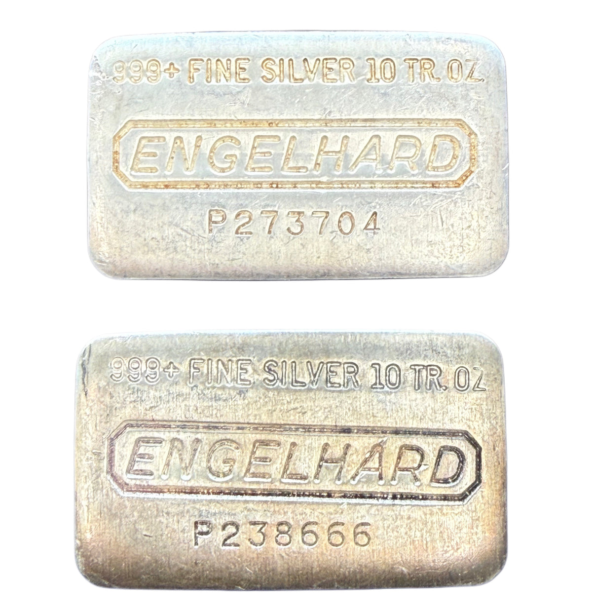Engelhard 10 oz Cast Silver Bar
