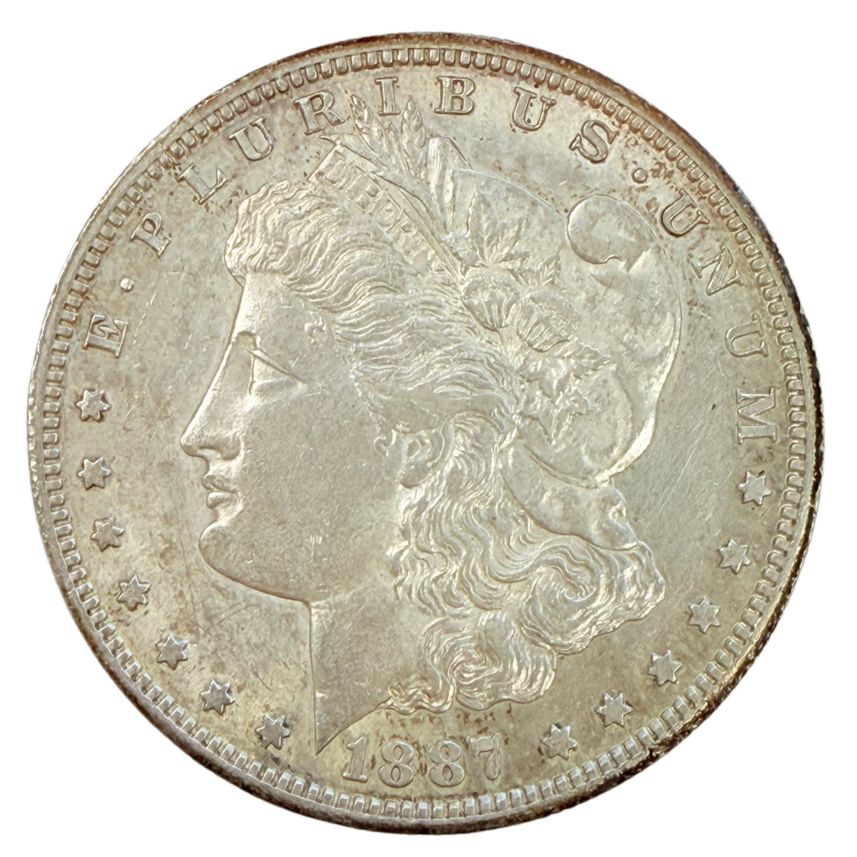 1887-S Morgan Silver Dollar (AU Details)