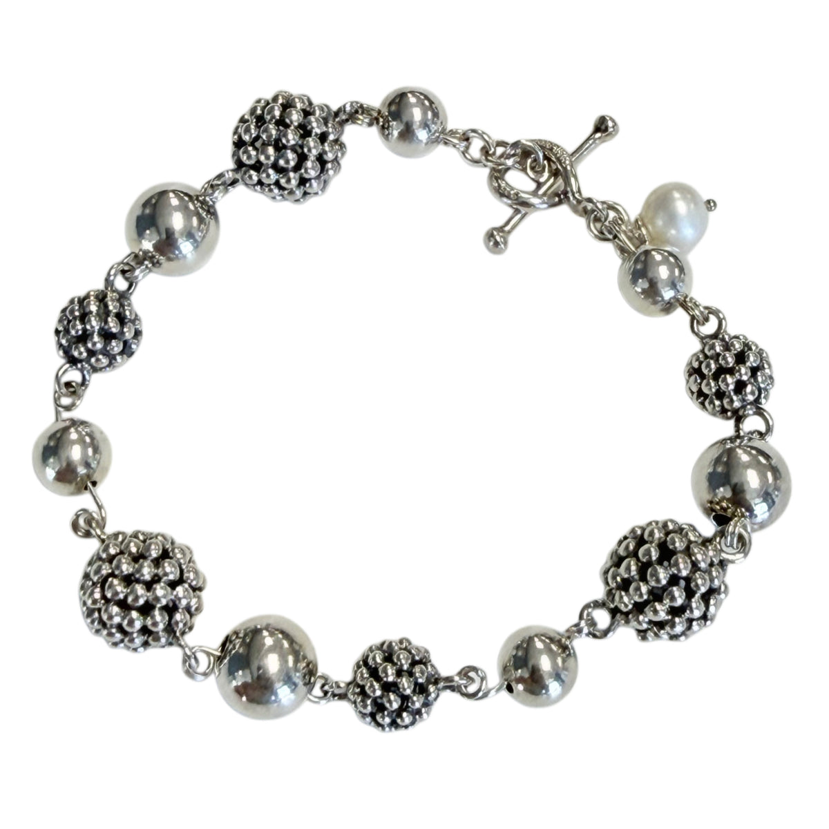 Silver Ball Bracelet
