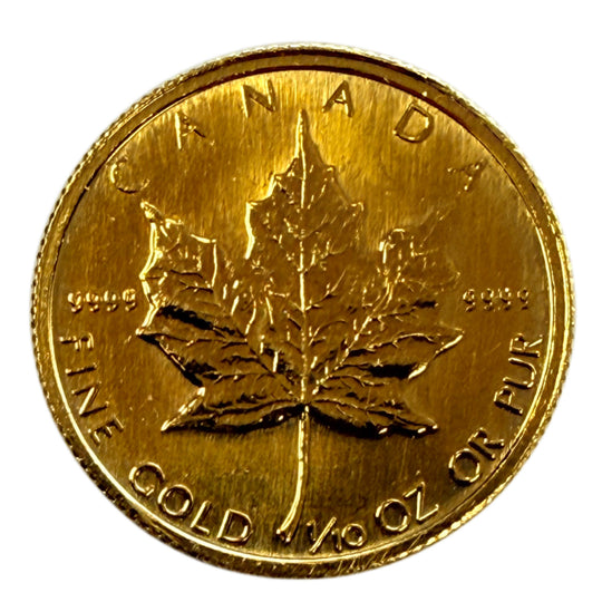 1987 1/10 oz Gold Maple
