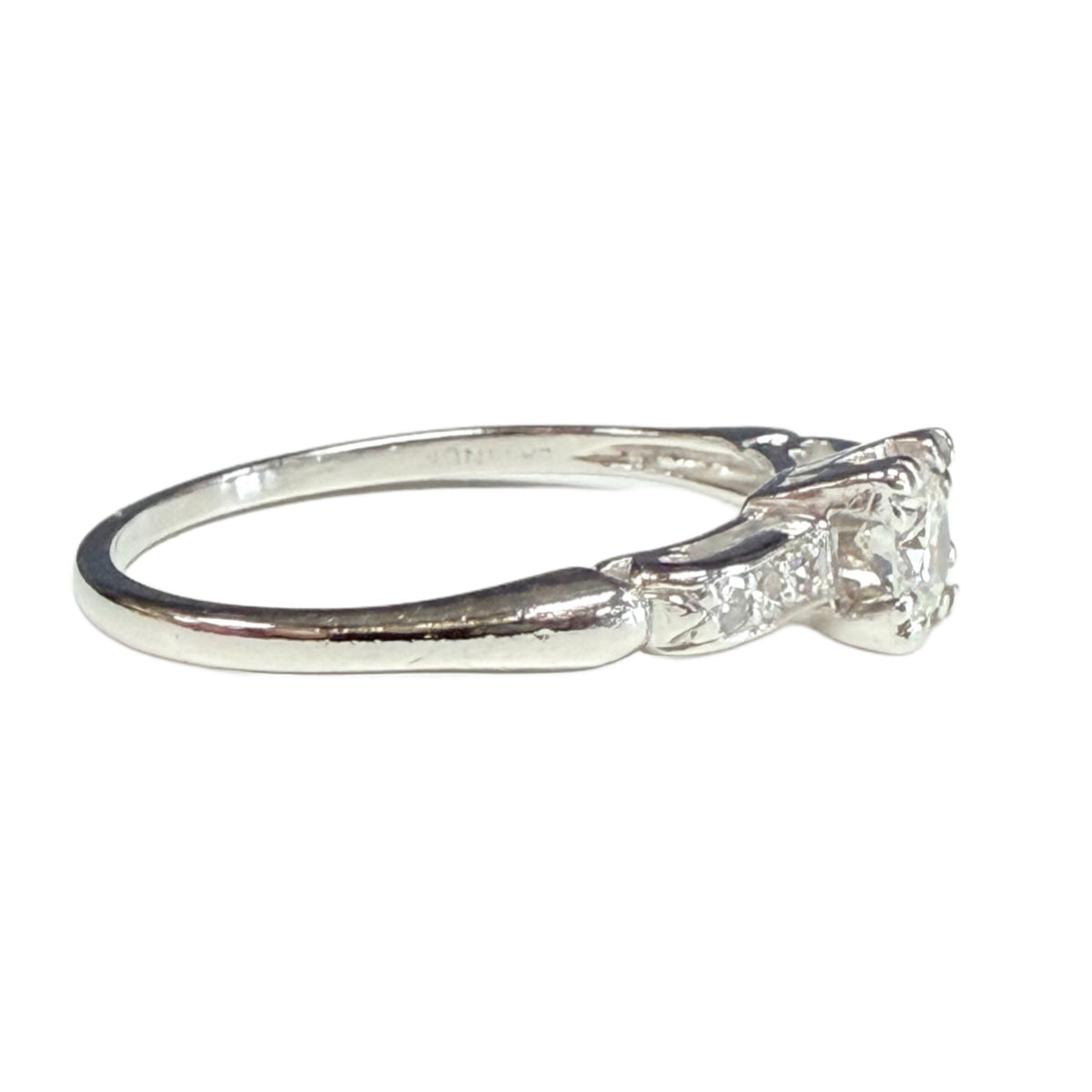 Vintage Platinum Diamond Ring