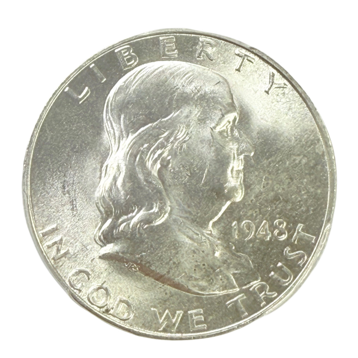1948-D Franklin Half Dollar PCGS MS64 FBL
