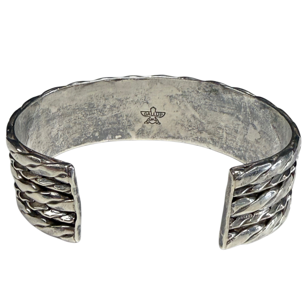 Twisted Silver Bangle