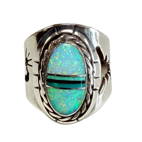 Native American Silver & Opal Ring