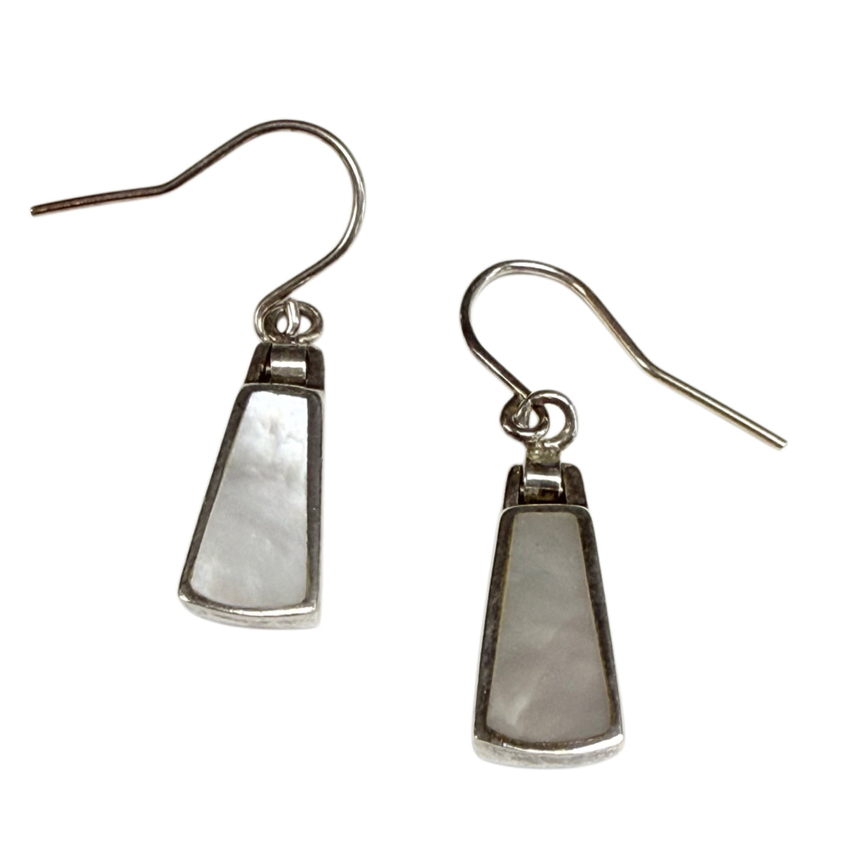 Silver & Mother of Pearl Dangle Earrings