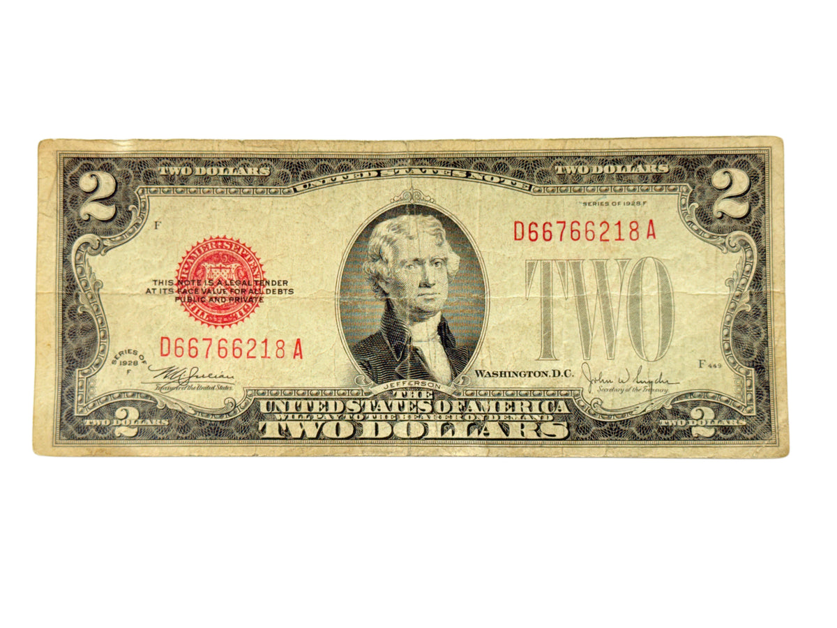1928-F $2 Legal Tender Note (VG)